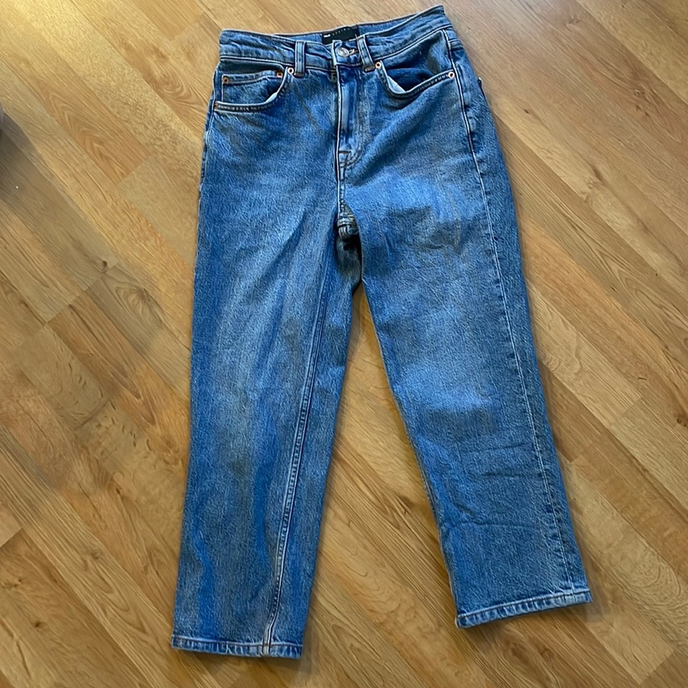 ASOS DESIGN CROPPED STRAIGHT LEG JEAN